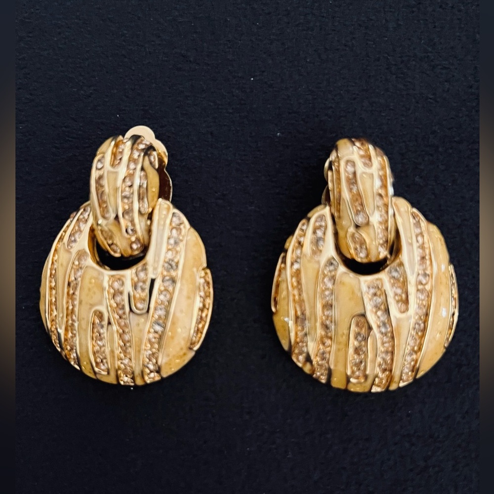 #8 St John Goldtone Earrings